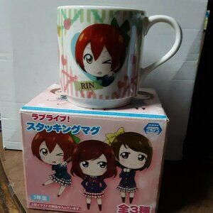 Love Live! School Idol Project Ceramic Mug SEGA Japan Rin Maki Hanayo Anime Girl